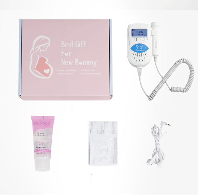 Fetal Heart Rate Monitor Doppler Stethoscope Listens to Fetal Heart Fetal Movement to Monitor Fetal Heart Rate