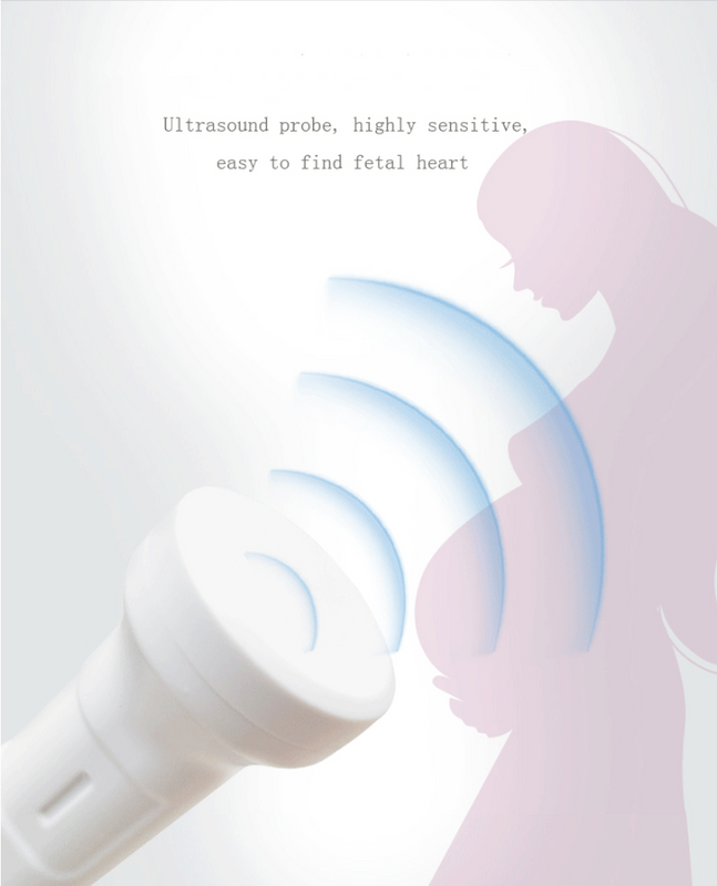 Fetal Heart Rate Monitor Doppler Stethoscope Listens to Fetal Heart Fetal Movement to Monitor Fetal Heart Rate