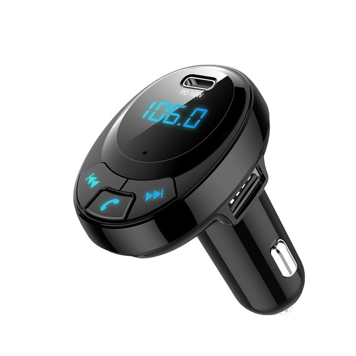 Voiture MP3 Chargeur de voiture Bluetooth MP3 Affichage numerique Double Port USB Chargeur de telephone portable de voiture PD Voiture MP3