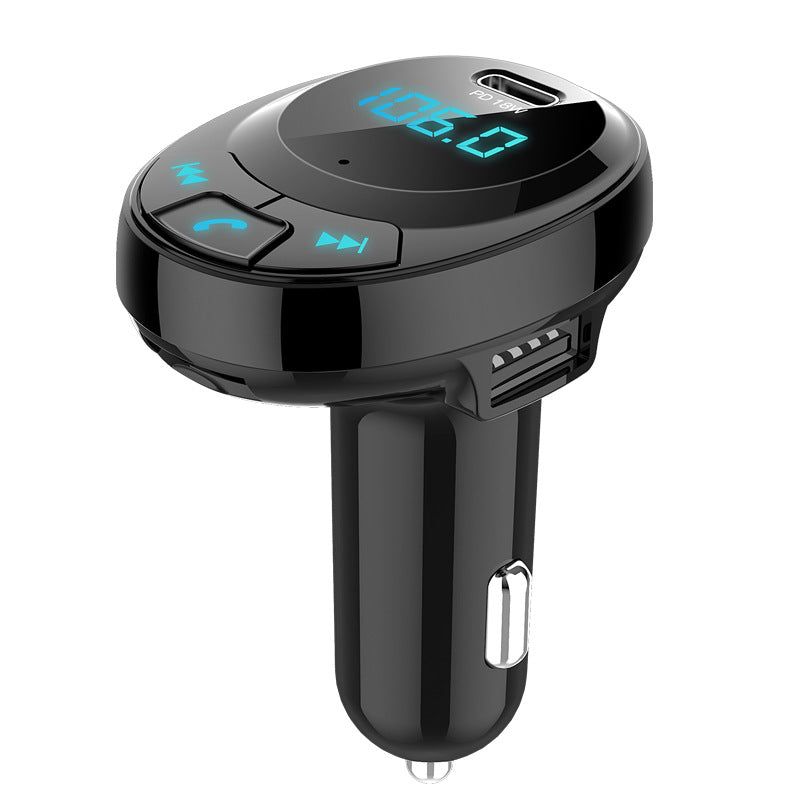 Voiture MP3 Chargeur de voiture Bluetooth MP3 Affichage numerique Double Port USB Chargeur de telephone portable de voiture PD Voiture MP3