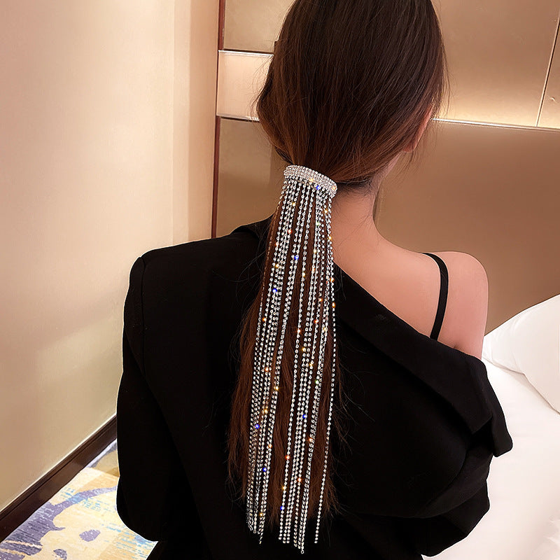 Ganche de Cabelo com Borla de Diamantes