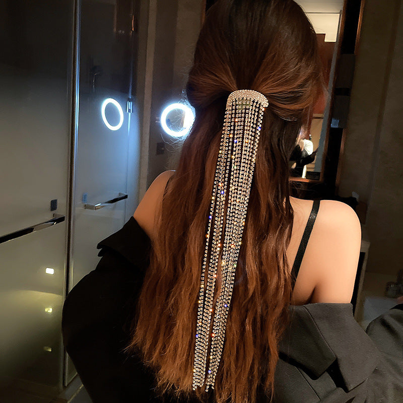 Ganche de Cabelo com Borla de Diamantes