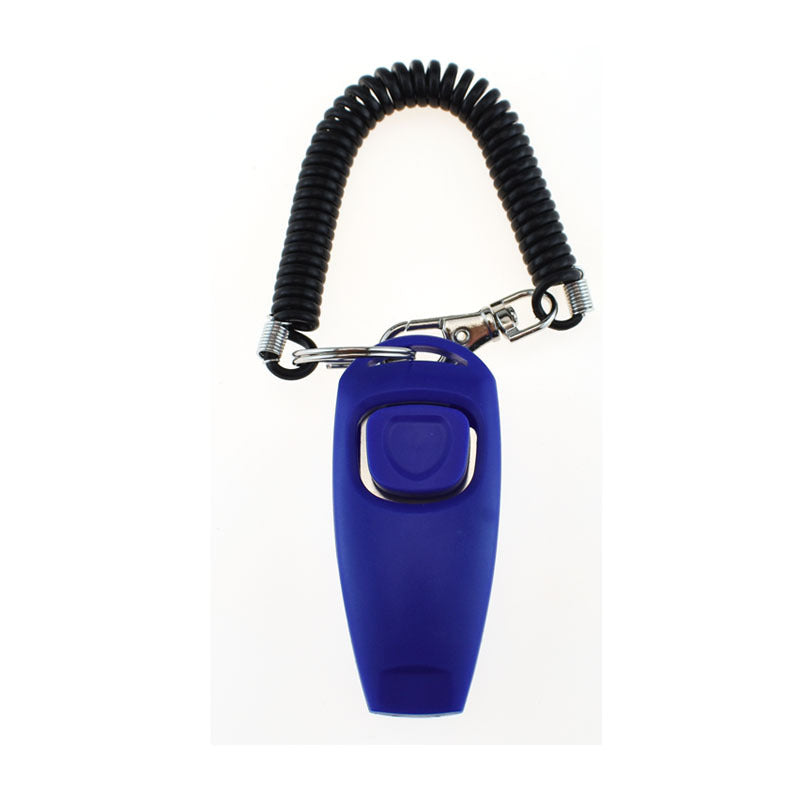 2-in-1 Clicker-Haustiertrainer, Haustier-Clicker, Pfeife, Hunde-Trainingspfeife, gelbes Armband