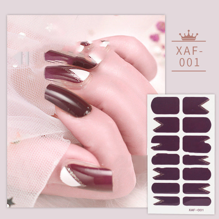 Nail Art Diamond Nail Polish Film Nail Sticker Nail Polish Glue