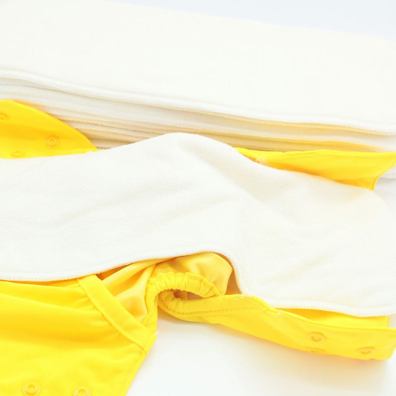 Baby Washable 4-layer Pure Bamboo Fiber Diapers Bamboo Terry Absorbent Diapers