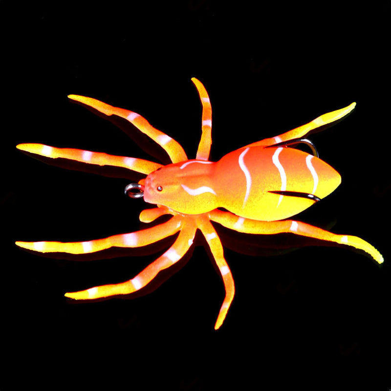 Neuer künstlicher Angelköder 8 cm - 7 g bionischer weicher Froschköder Simulations-Spinnenköder Angelköder Angelausrüstung