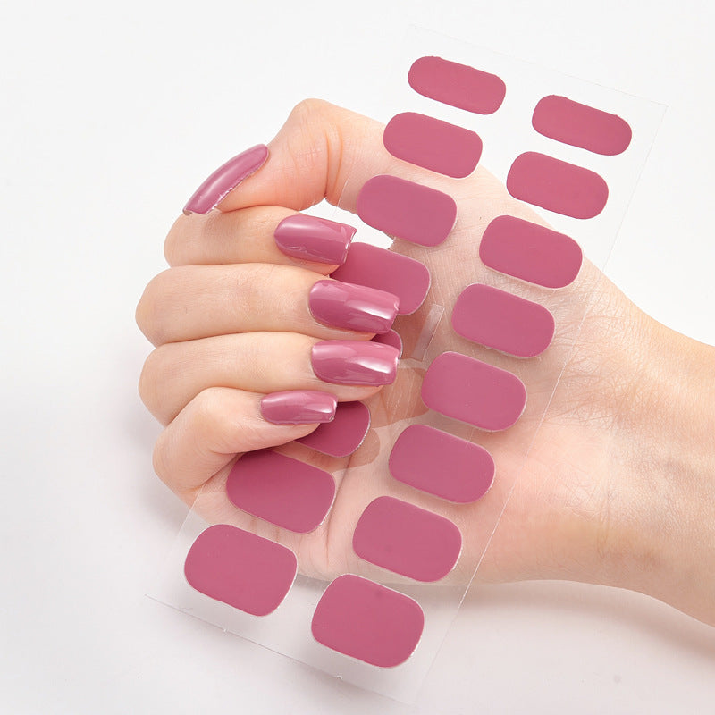 16 Autocolantes de Unhas Pure Color