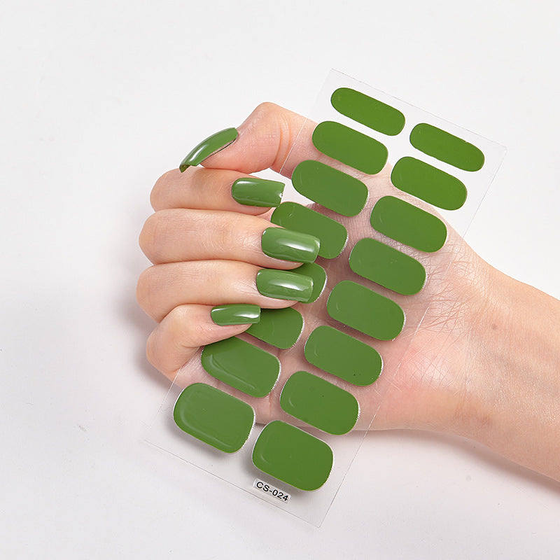 16 Autocolantes de Unhas Pure Color