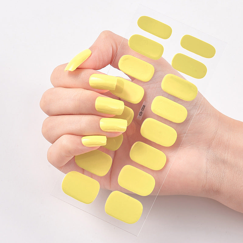 16 Autocolantes de Unhas Pure Color