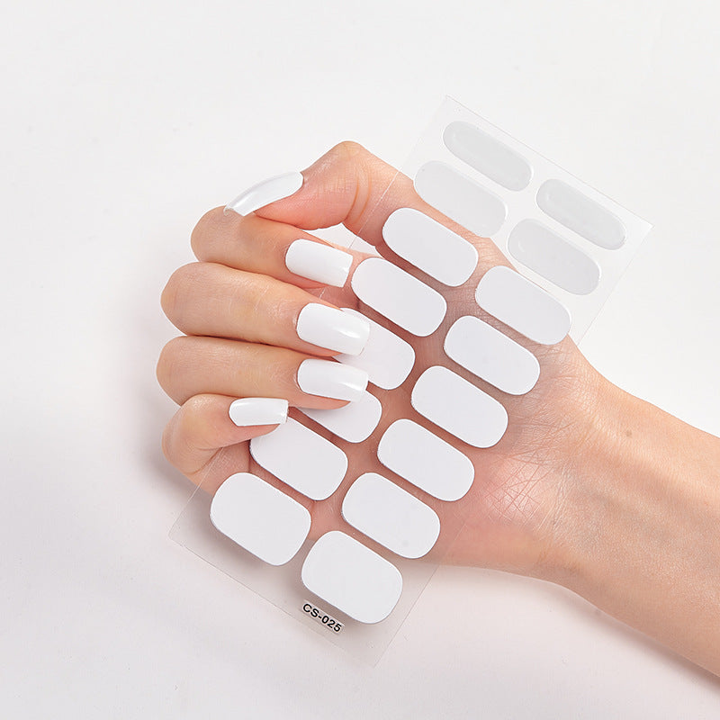 16 Autocolantes de Unhas Pure Color