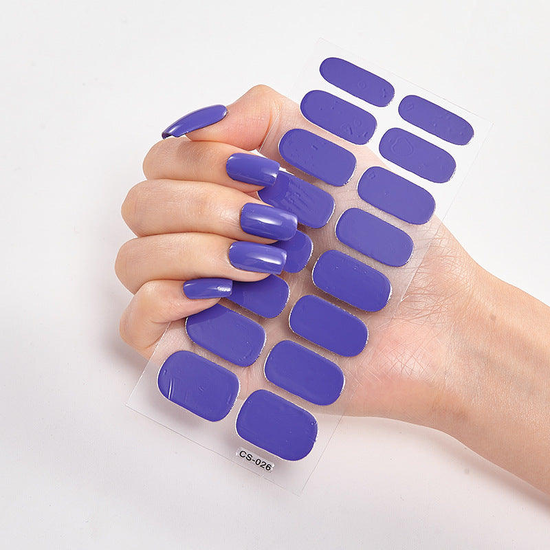 16 Autocolantes de Unhas Pure Color