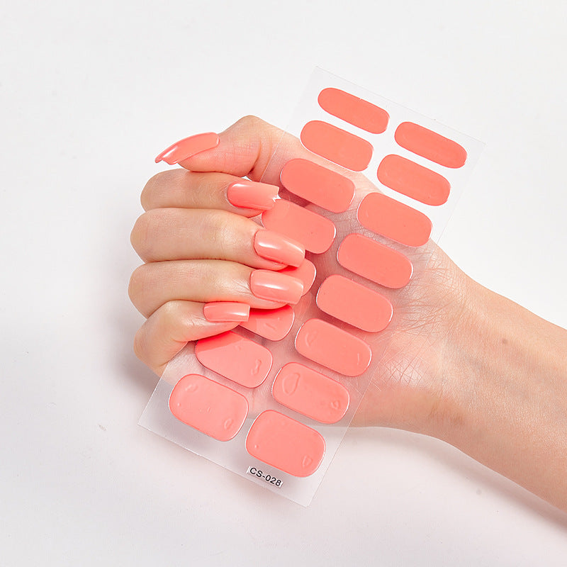 16 Autocolantes de Unhas Pure Color
