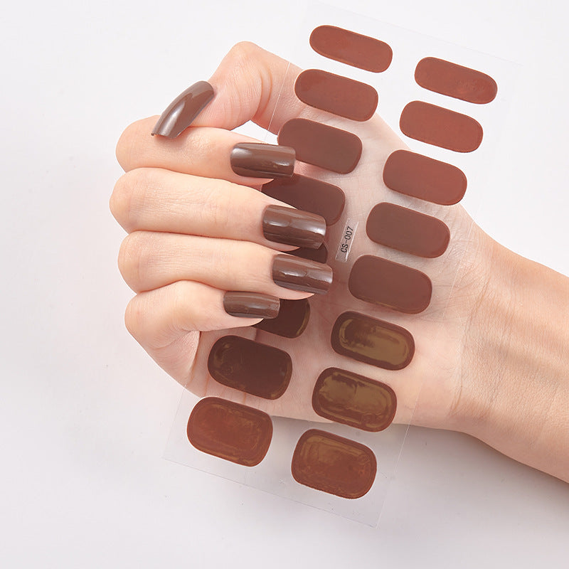 16 Autocolantes de Unhas Pure Color