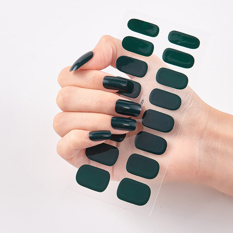 16 Autocolantes de Unhas Pure Color