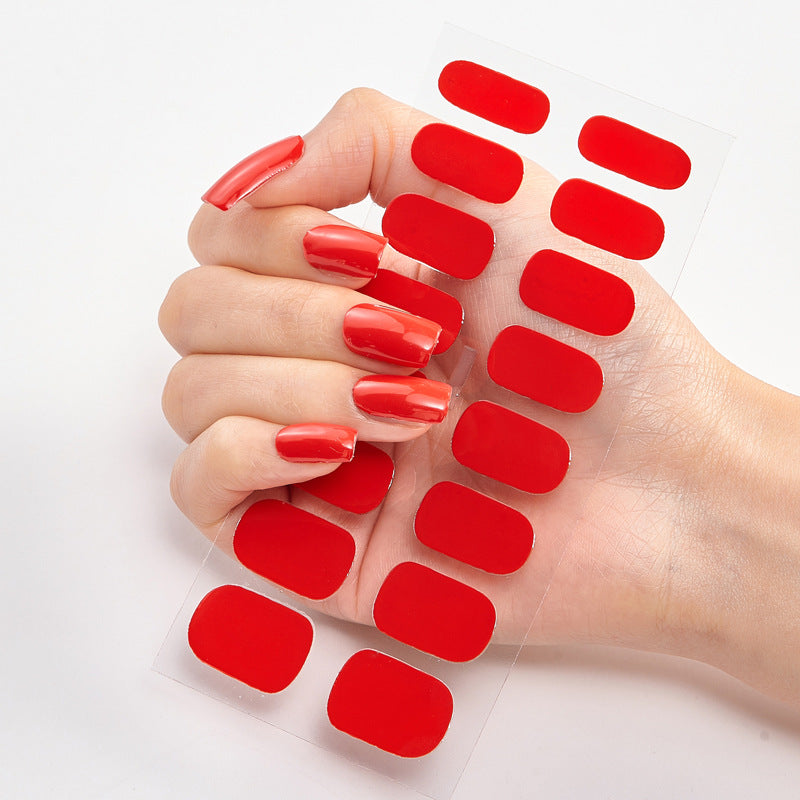 16 Autocolantes de Unhas Pure Color