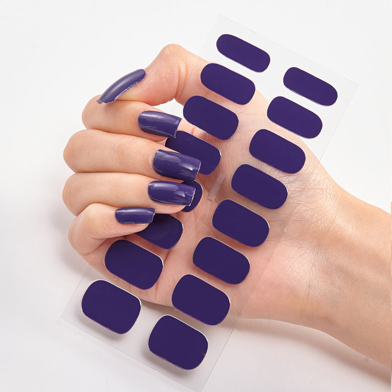 16 Autocolantes de Unhas Pure Color