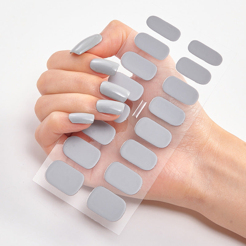 16 Autocolantes de Unhas Pure Color