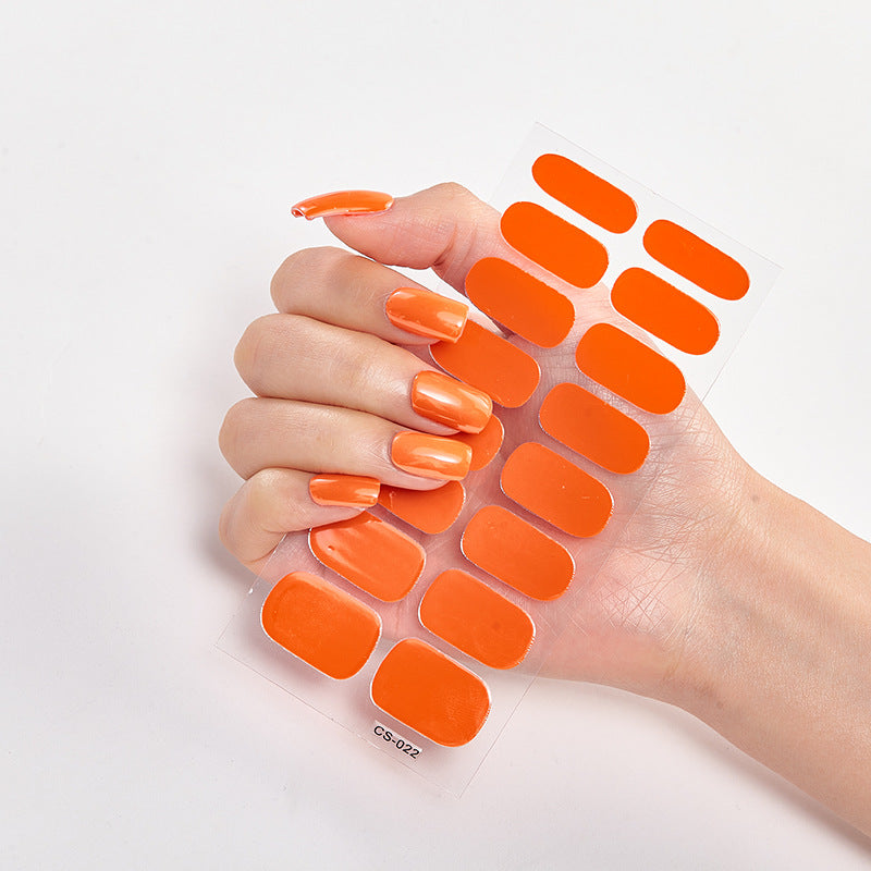 16 Autocolantes de Unhas Pure Color