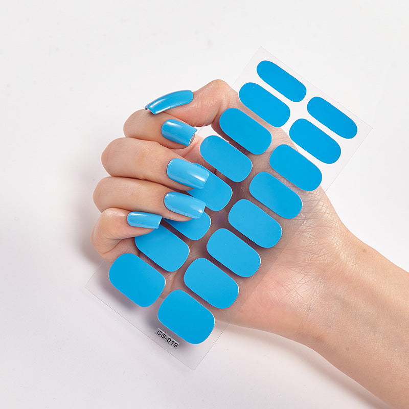 16 Autocolantes de Unhas Pure Color