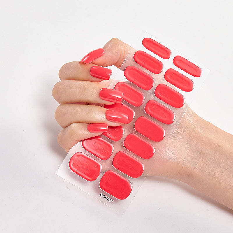 16 Autocolantes de Unhas Pure Color
