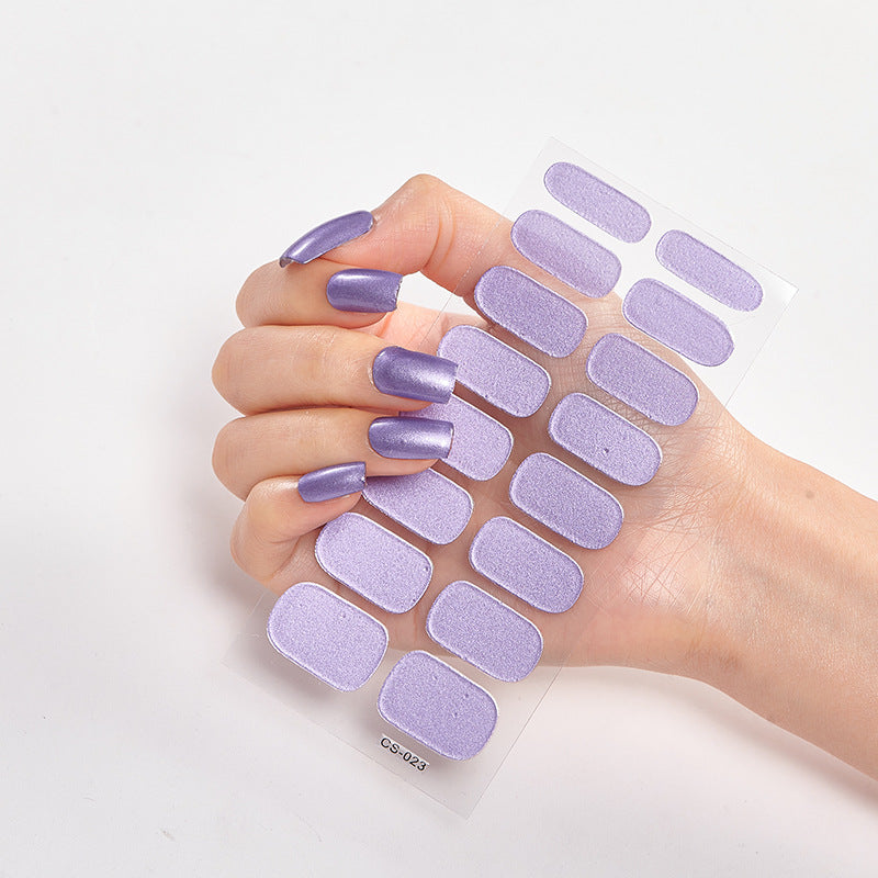 16 Autocolantes de Unhas Pure Color