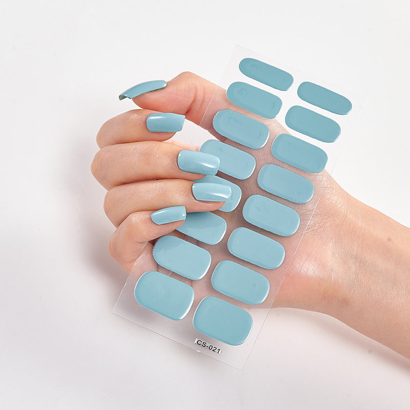 16 Autocolantes de Unhas Pure Color