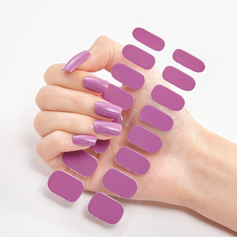 16 Autocolantes de Unhas Pure Color