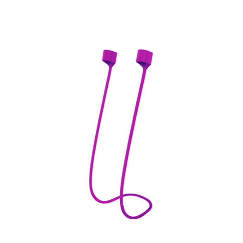 Wireless Bluetooth Headset Magnetic Silicone Anti-Lost Lanyard