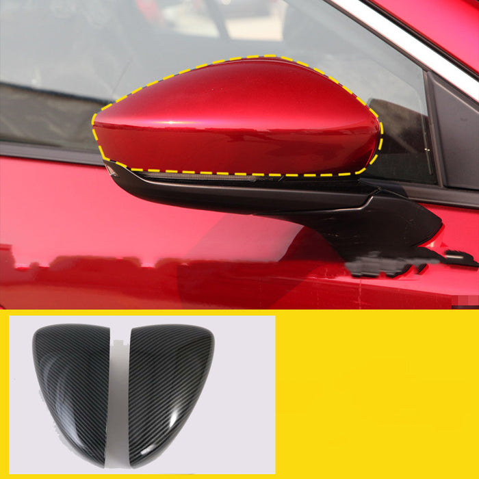 Mazda'S Third-Generation Angkesaila New Rearview Mirror Cover Modified Rearview Mirror Cover Black Carbon Fiber