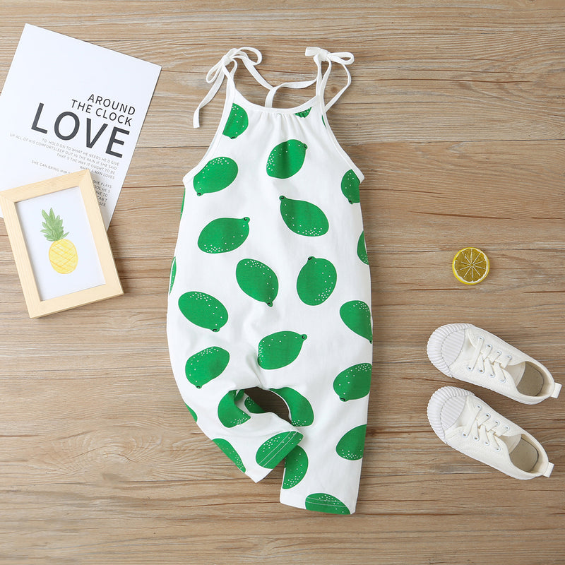 Mädchen-Einteiler-Latzhose, modisch, Sommer, neu, koreanischer Stil, lässige Kinderkleidung