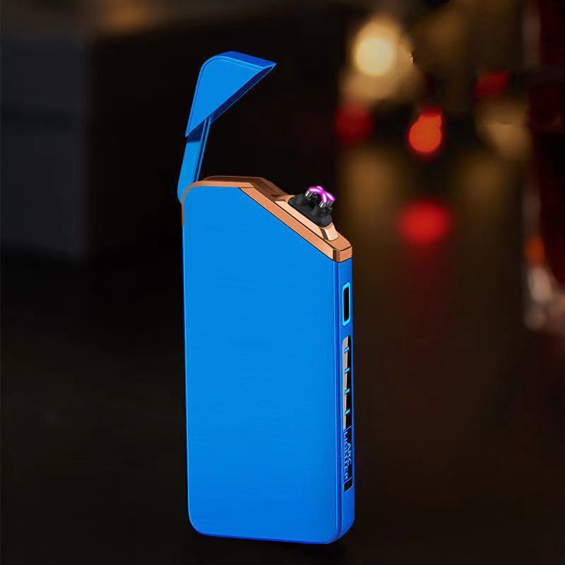 Black Usb Rechargeable Metal Lighter Personality Small Windproof Electronic Modern Minimalist Lighter
