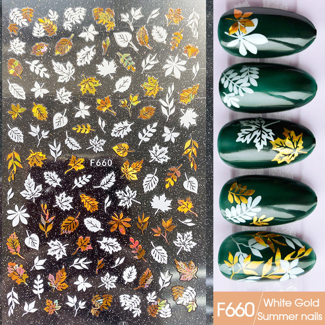 Japanische 3D 5D geprägte Nagelsticker