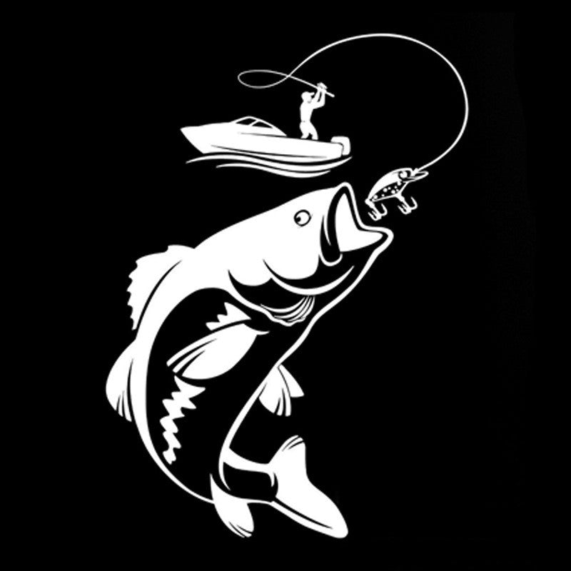 Adesivos de carro de pesca adesivos de carro de peixe adesivos de parede adesivos à prova d'água