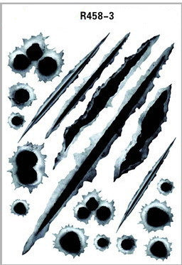 Simulation Bullet Hole Autoaufkleber, Auto Bullet Hole Crack Autoaufkleber