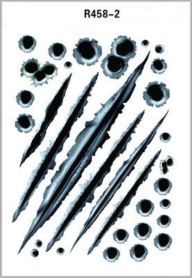 Simulation Bullet Hole Autoaufkleber, Auto Bullet Hole Crack Autoaufkleber