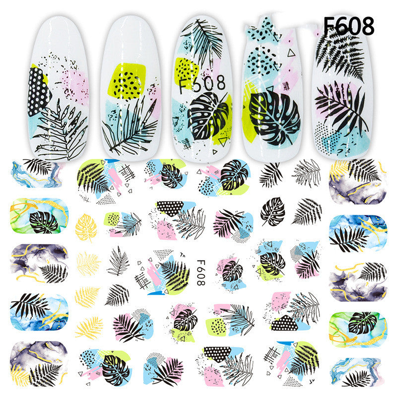 Japanische 3D 5D geprägte Nagelsticker