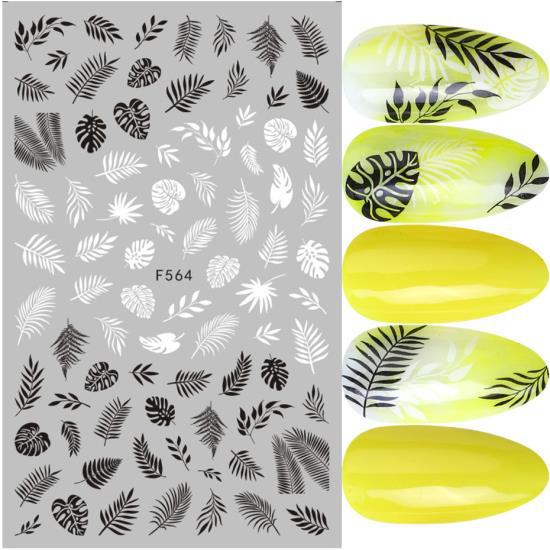 Japanische 3D 5D geprägte Nagelsticker