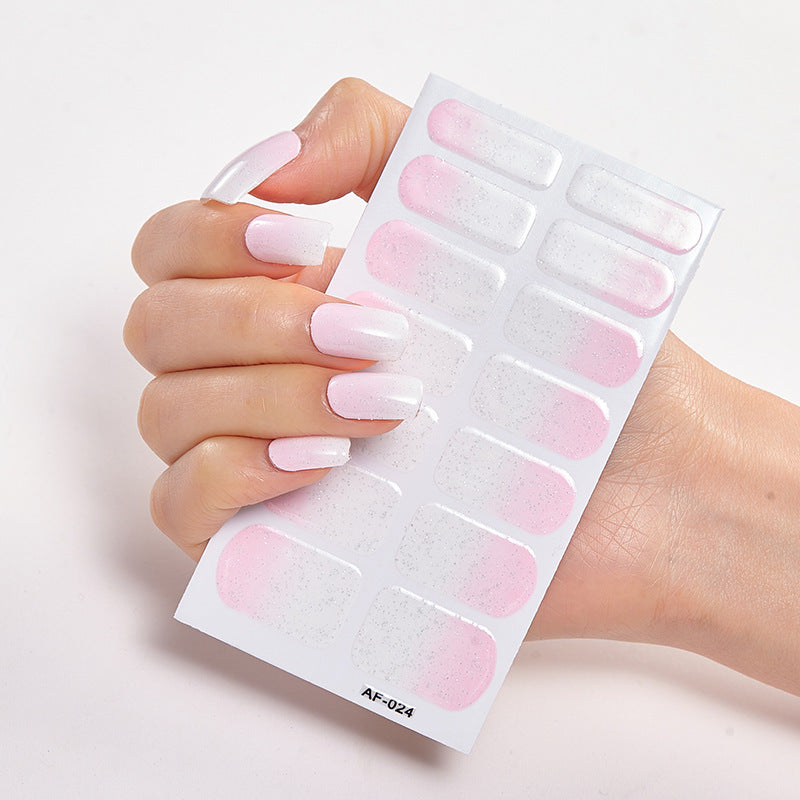 Película de verniz moderna, autocolante de unhas, autocolante de unhas com letras à prova de água, autocolante completo