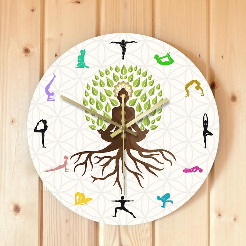Yoga Action Personality Clock Wall Clock
