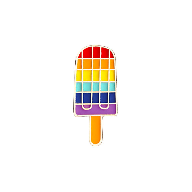 Six-color Rainbow Corsage Metal Badge, Gay Brooch Pin, Coat Accessories, Anti-fade Pin Buckle Jewelry Female