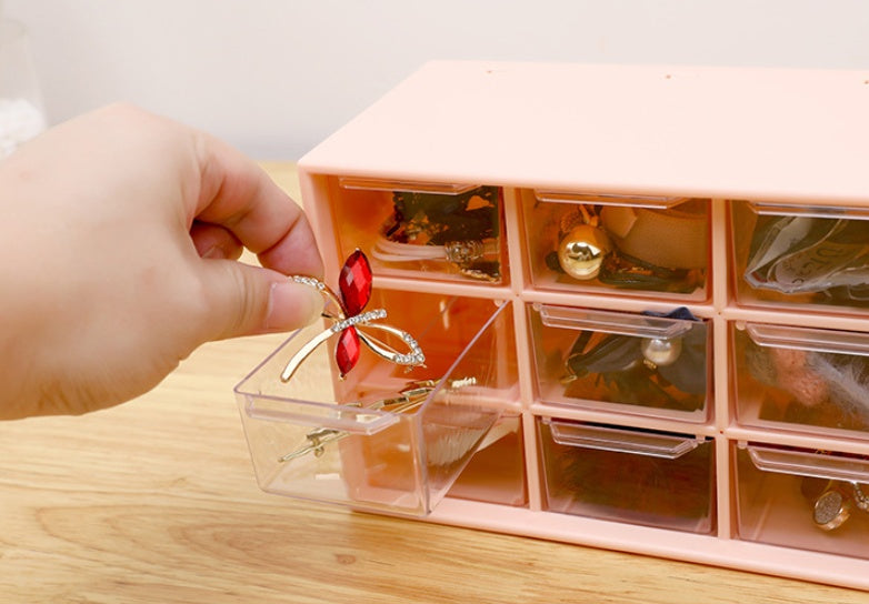 Organizer Aufbewahrungsbehälter Schreibtisch Organizer Schreibwaren Plastik Transparentbox