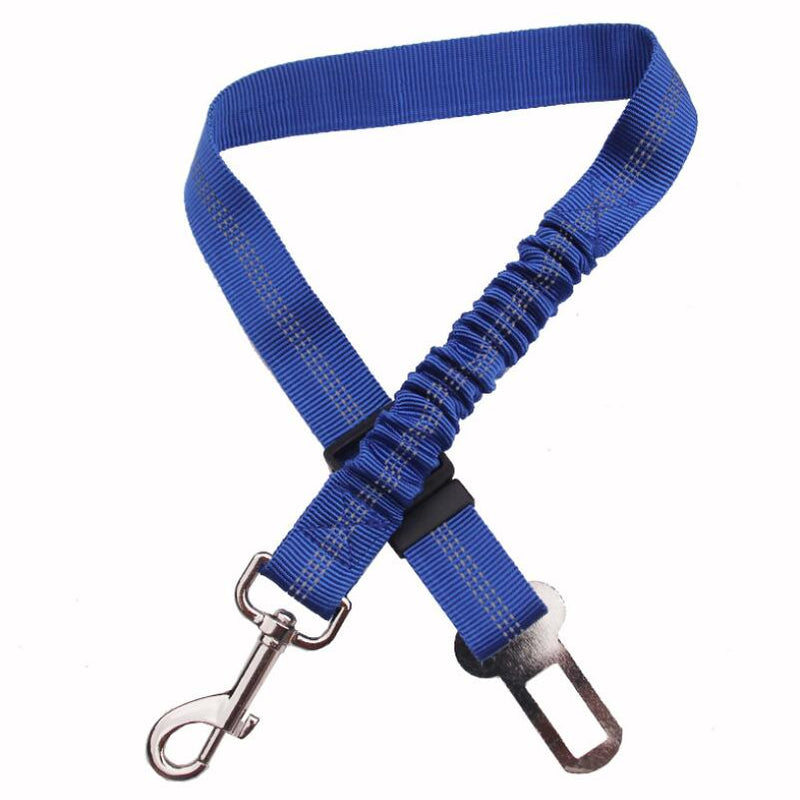 Adjustable Dog Seat Belt Dog Car Seatbelt Harness Leads Elastic Reflective Safety Rope