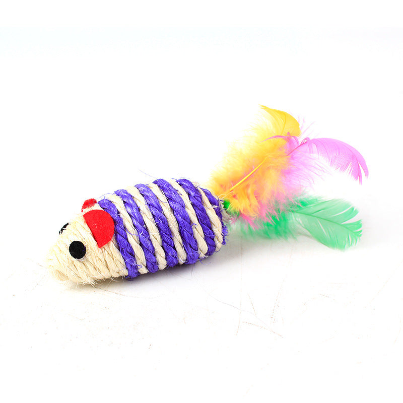 Rato de Brinquedo em Sisal Resistente ao Desgaste para Gatos