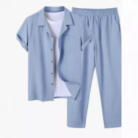 Neues digitales Herren-Outfit aus Baumwoll-Leinen-Hemd