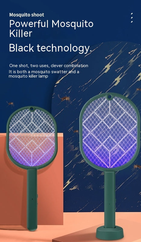 Elektrische Fliegenklatsche, wiederaufladbare Mückenlampe für den Haushalt