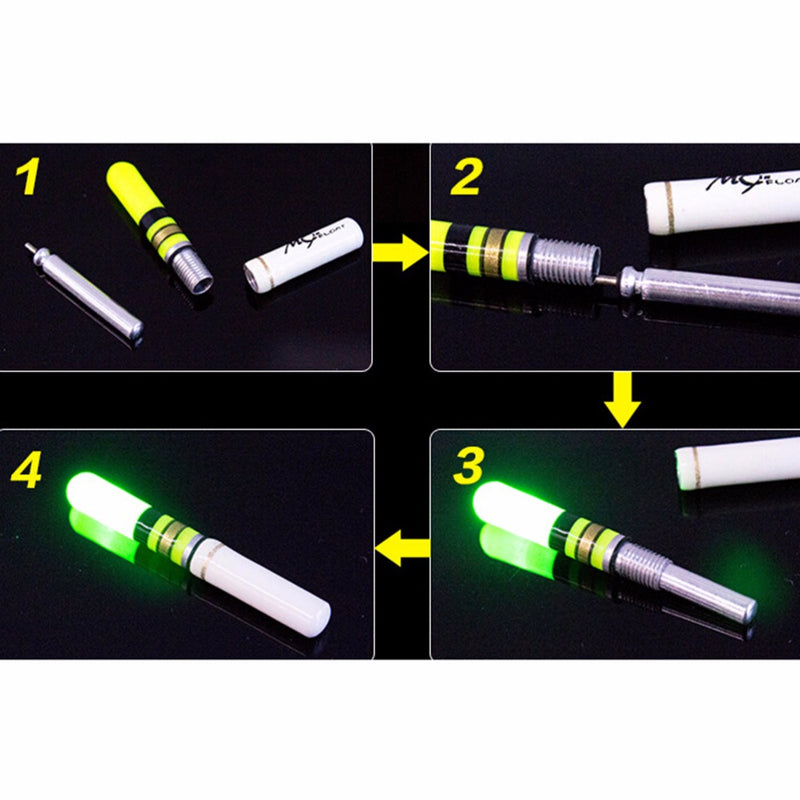 Boia de pesca luminosa LED a pilhas para pesca noturna em águas escuras