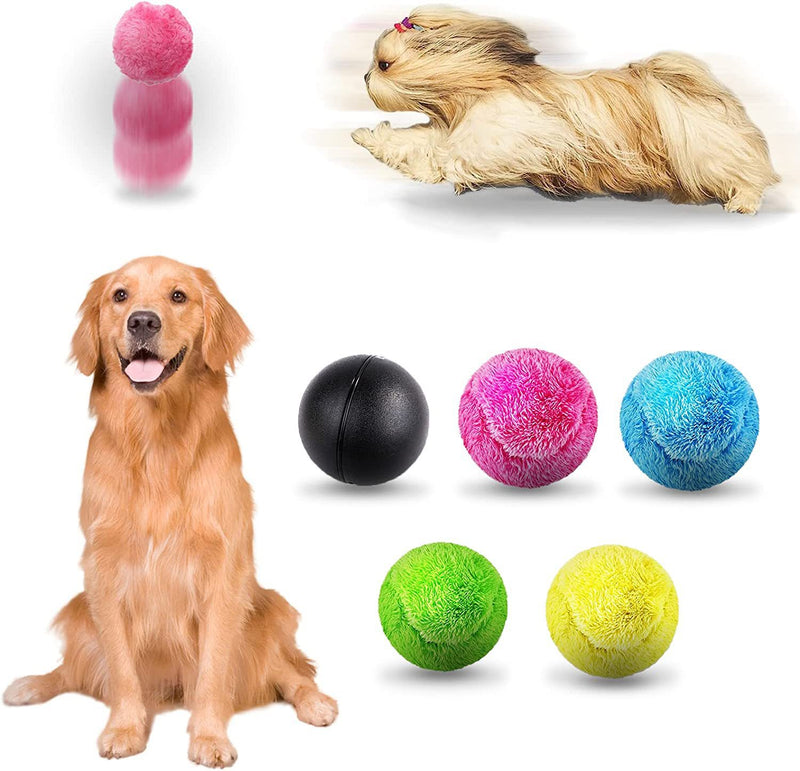 Brinquedo de Peluche Interativo Elétrico para Cão e Gato, Bola de Peluche para Alívio de Stress