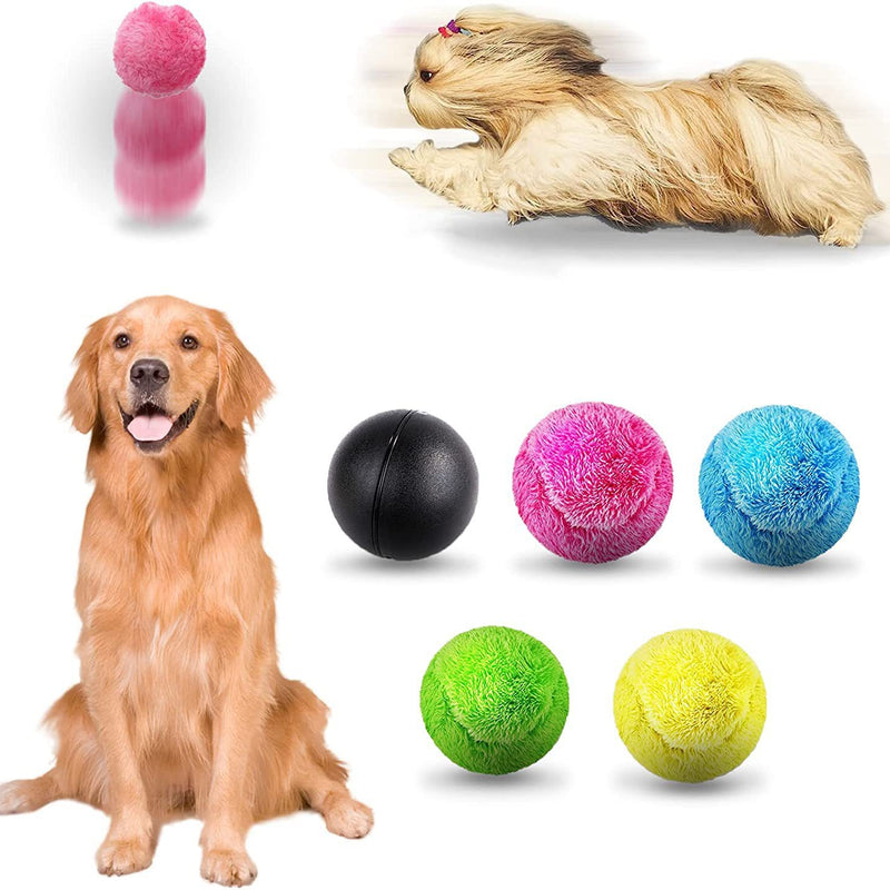 Brinquedo de Peluche Interativo Elétrico para Cão e Gato, Bola de Peluche para Alívio de Stress