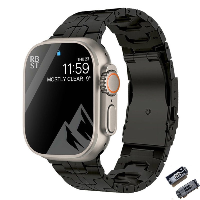 Passend für Titanlegierung Uhrenarmband Iron Man Sicherheitsverschluss Titanarmband Metallarmband