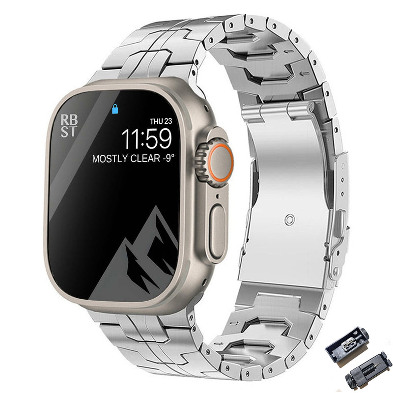 Passend für Titanlegierung Uhrenarmband Iron Man Sicherheitsverschluss Titanarmband Metallarmband